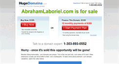 Desktop Screenshot of abrahamlaboriel.com